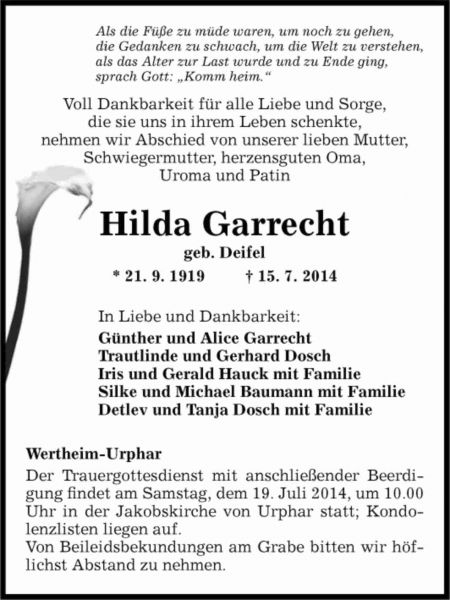Hilda Garrecht