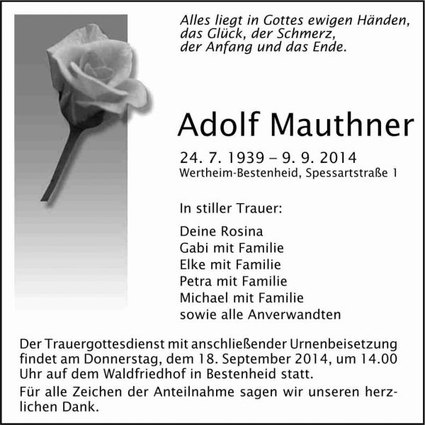 Adolf Mauthner