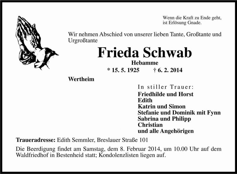 Frieda Schwab