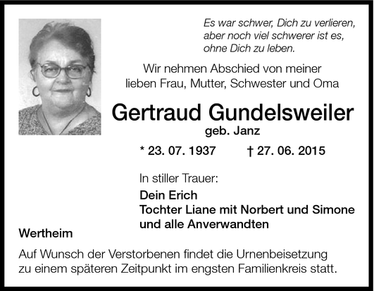 Gertraud Gundelsweiler