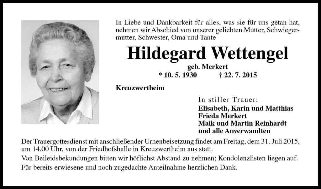 Hildegard Wettengel