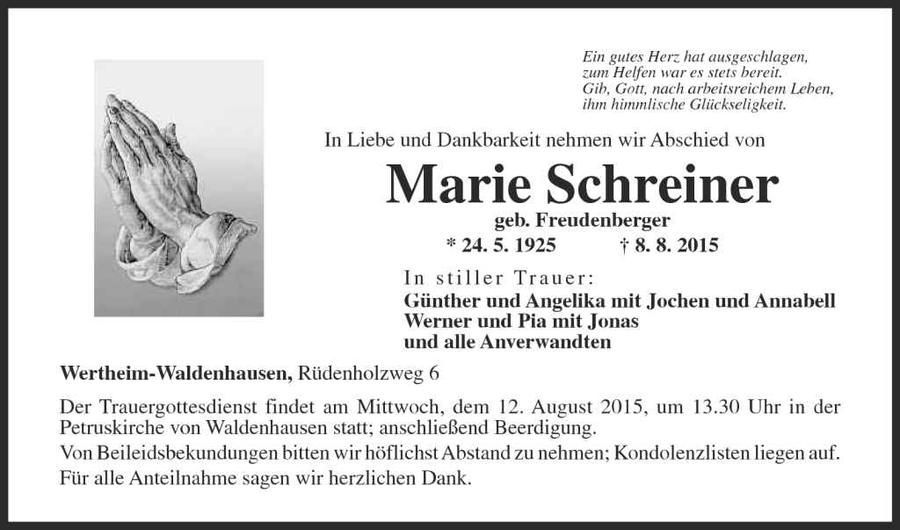 Marie Schreiner