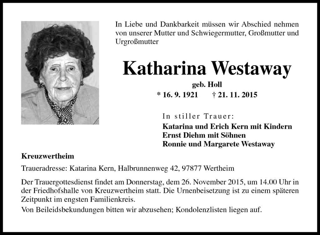 Katharina Westaway