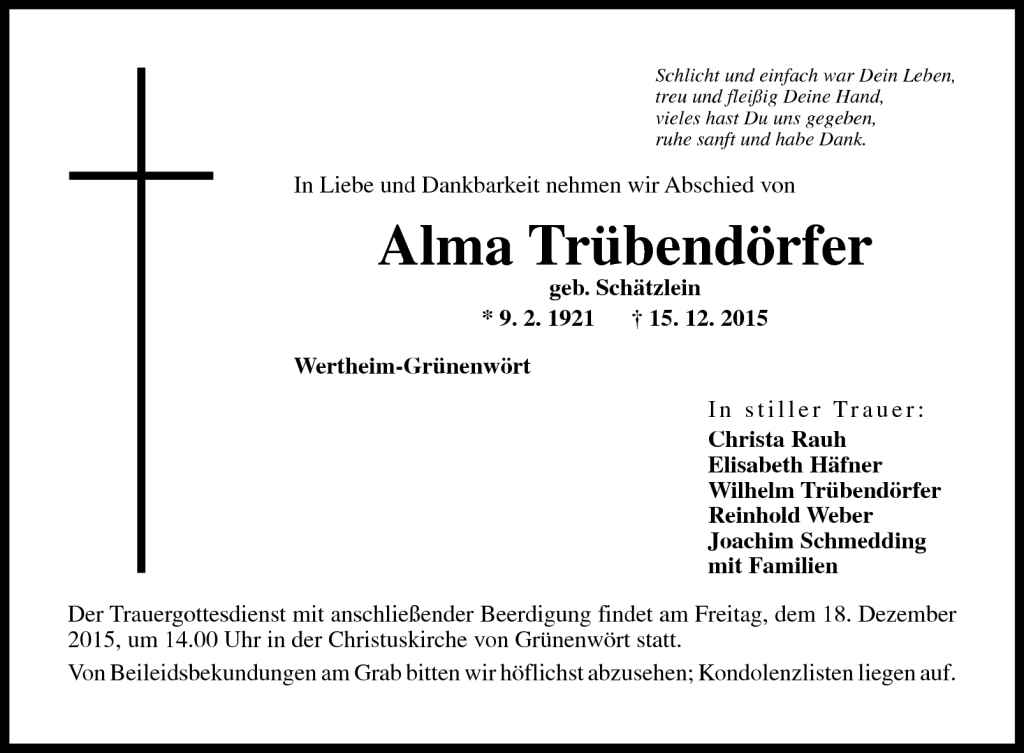 Alma Trübendörfer