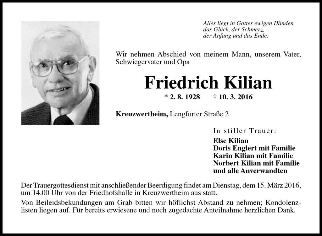 Friedrich Kilian