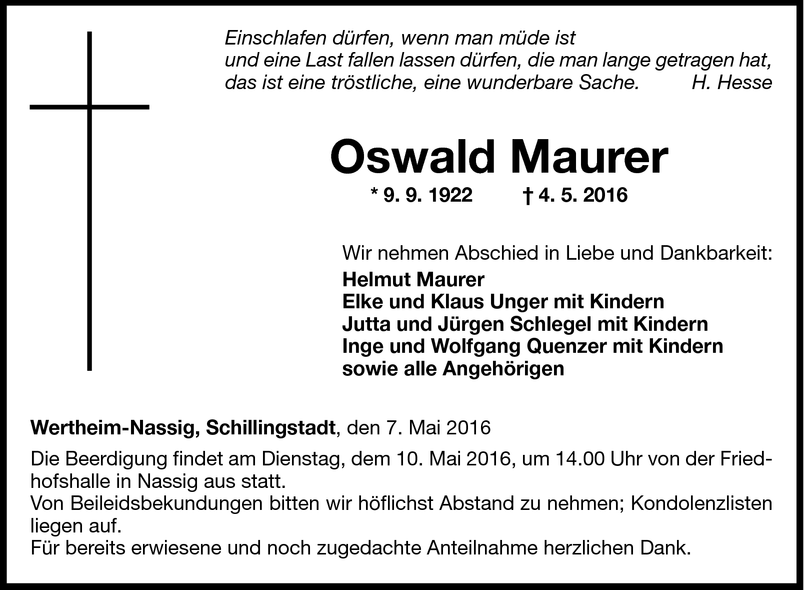 Oswald Maurer