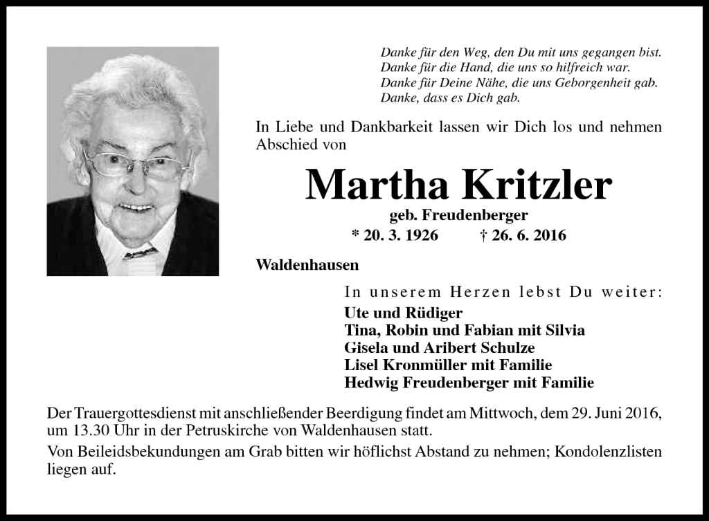 Martha Kritzler