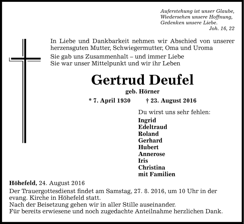 Gertrud Deufel