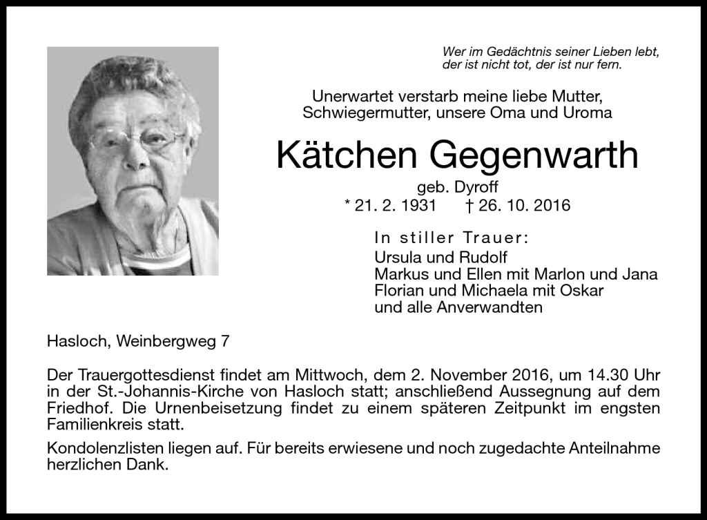 Kätchen Gegenwarth