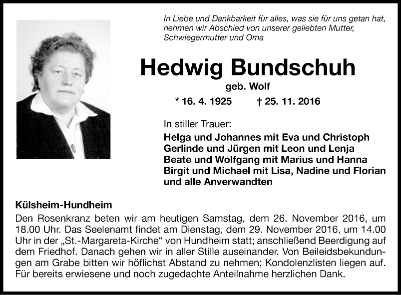 Hedwig Bundschuh
