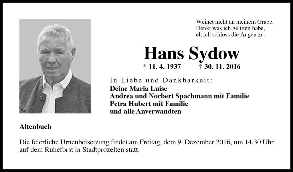 Hans Sydow
