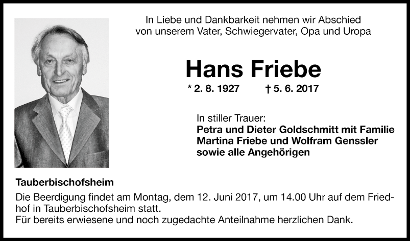 Hans Friebe