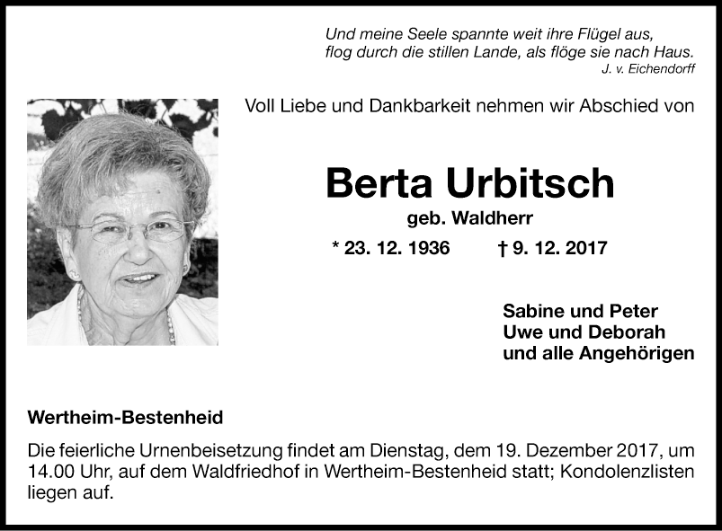 Berta Urbitsch