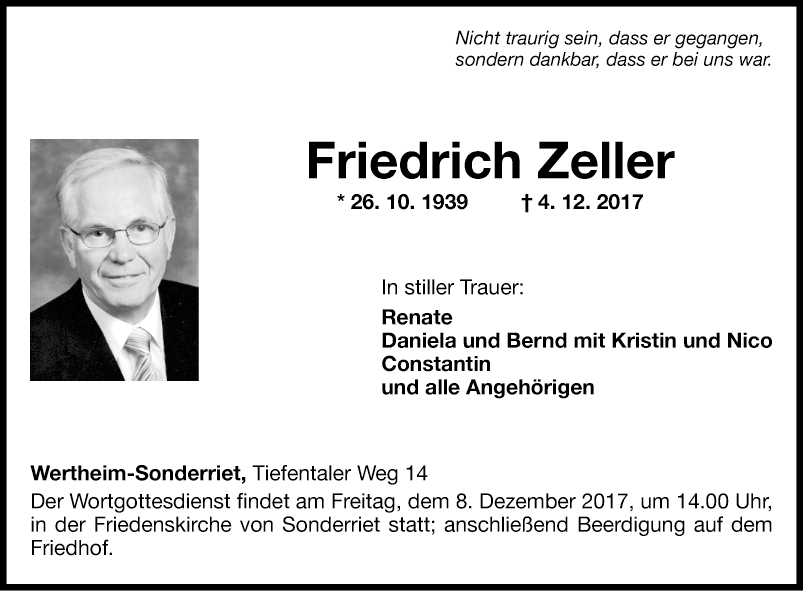 Friedrich Zeller