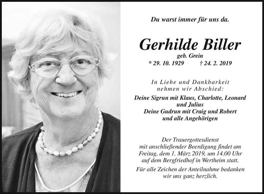 Gerhilde Biller
