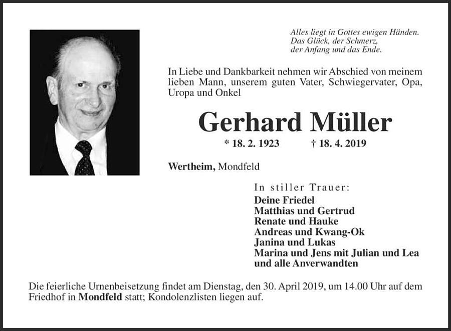 Gerhard Müller