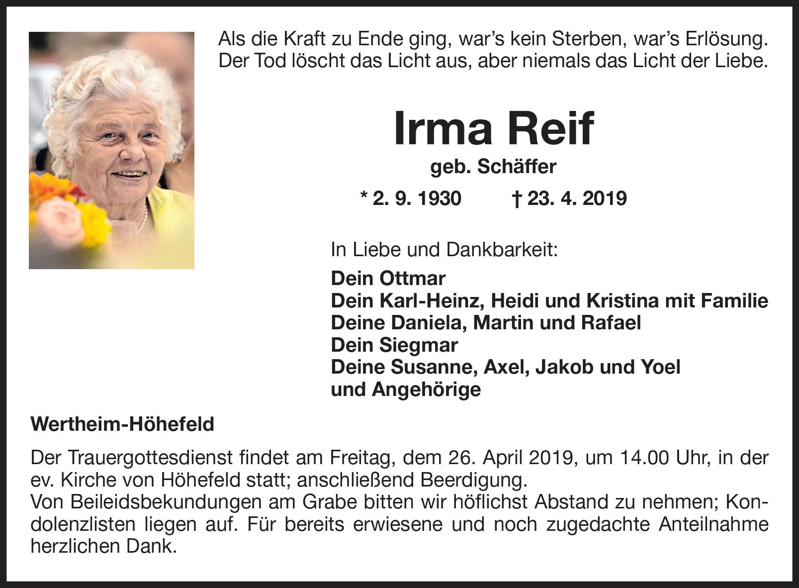 Irma Reif