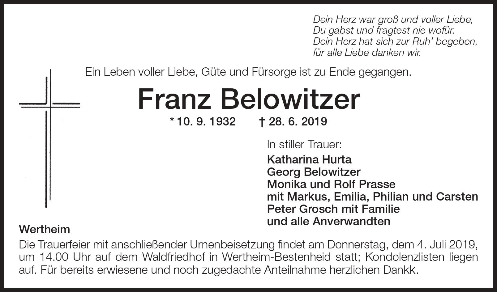 Franz Belowitzer