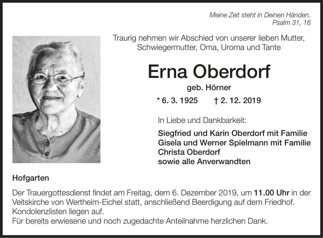 Erna Oberdorf