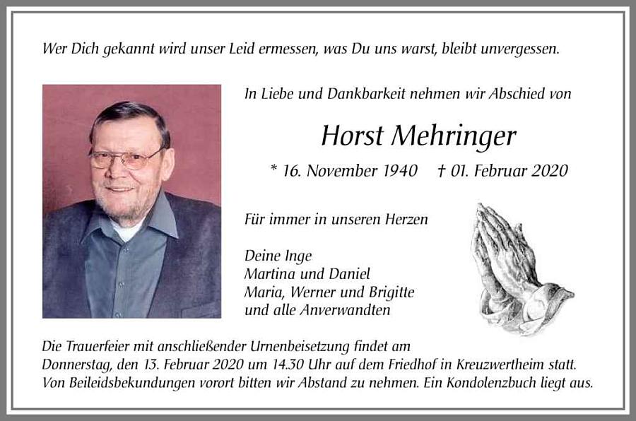Horst Mehringer