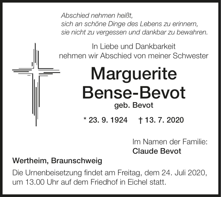 Marguerite Bense-Bevot
