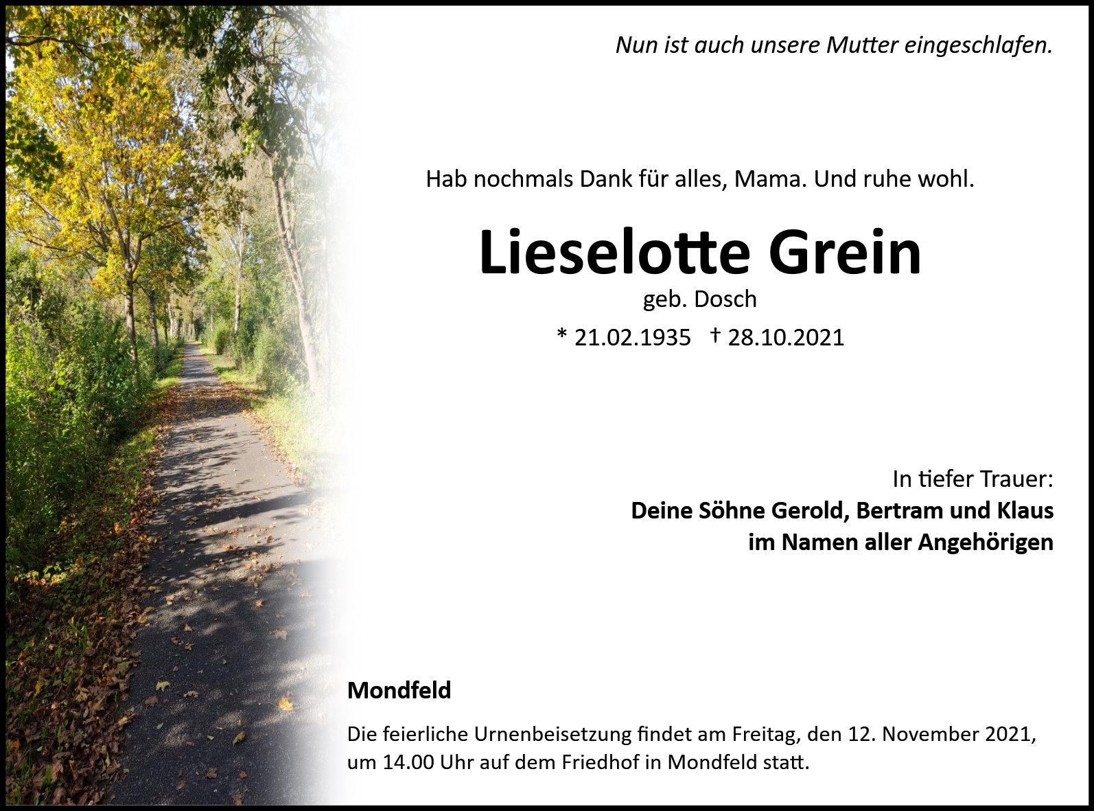 Lieselotte Grein