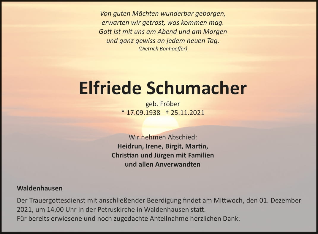 Elfriede Schumacher
