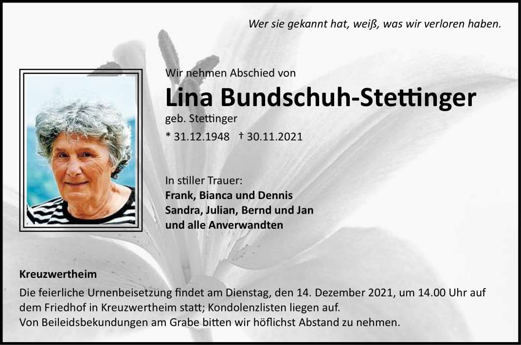 Lina Bundschuh-Stettinger