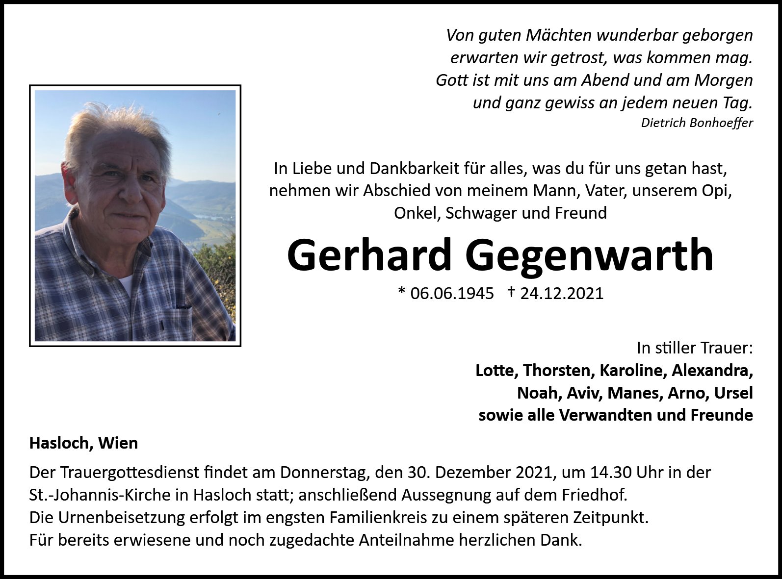 Gerhard Gegenwarth