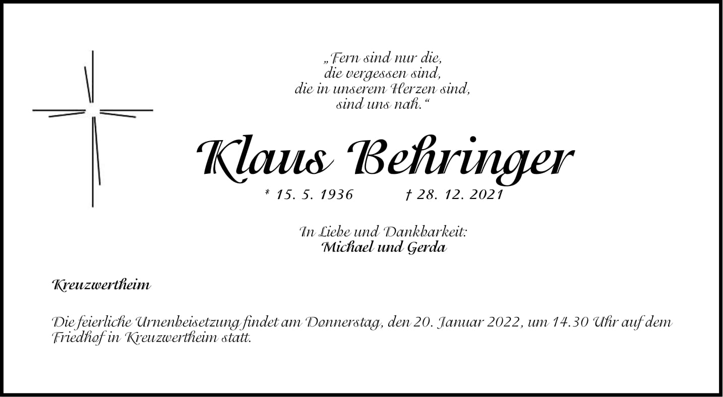 Klaus Behringer