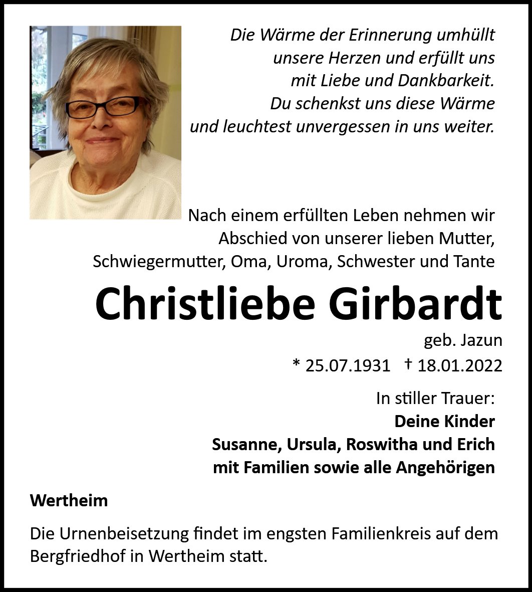 Christliebe Girbardt