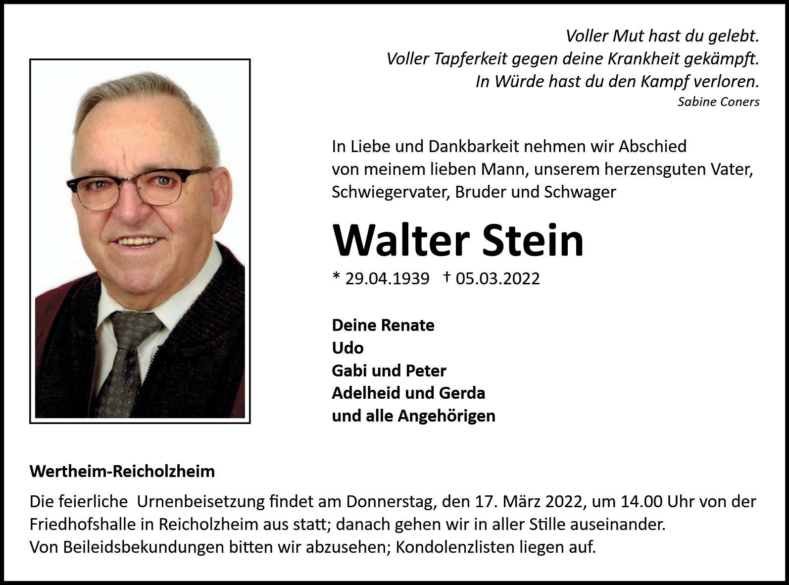 Walter Stein