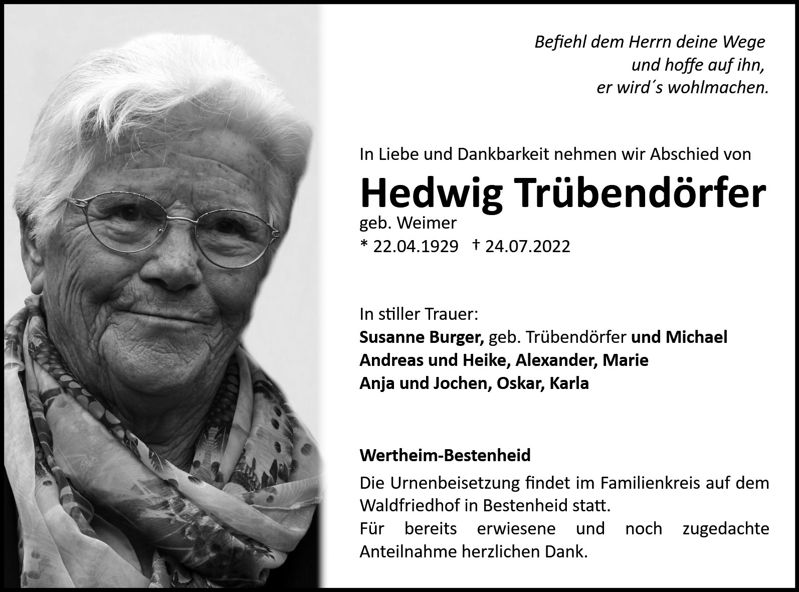 Hedwig Trübendörfer