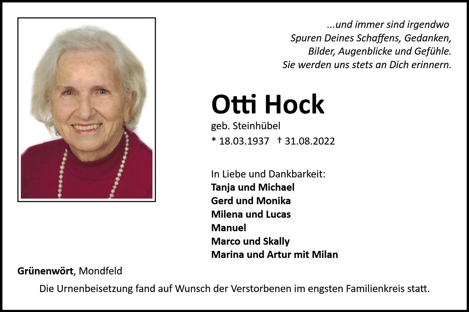 Ottilie Hock