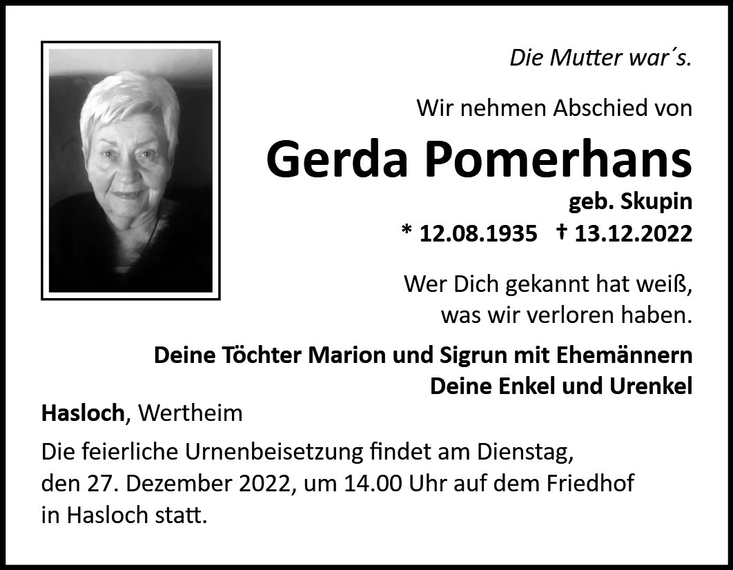 Gerda Pomerhans