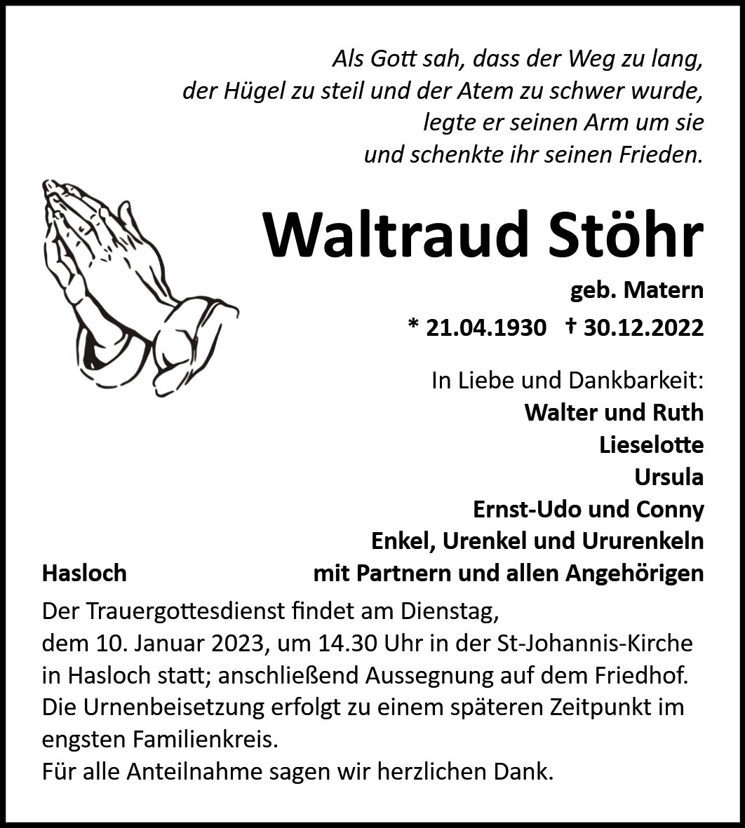 Waltraud Stöhr