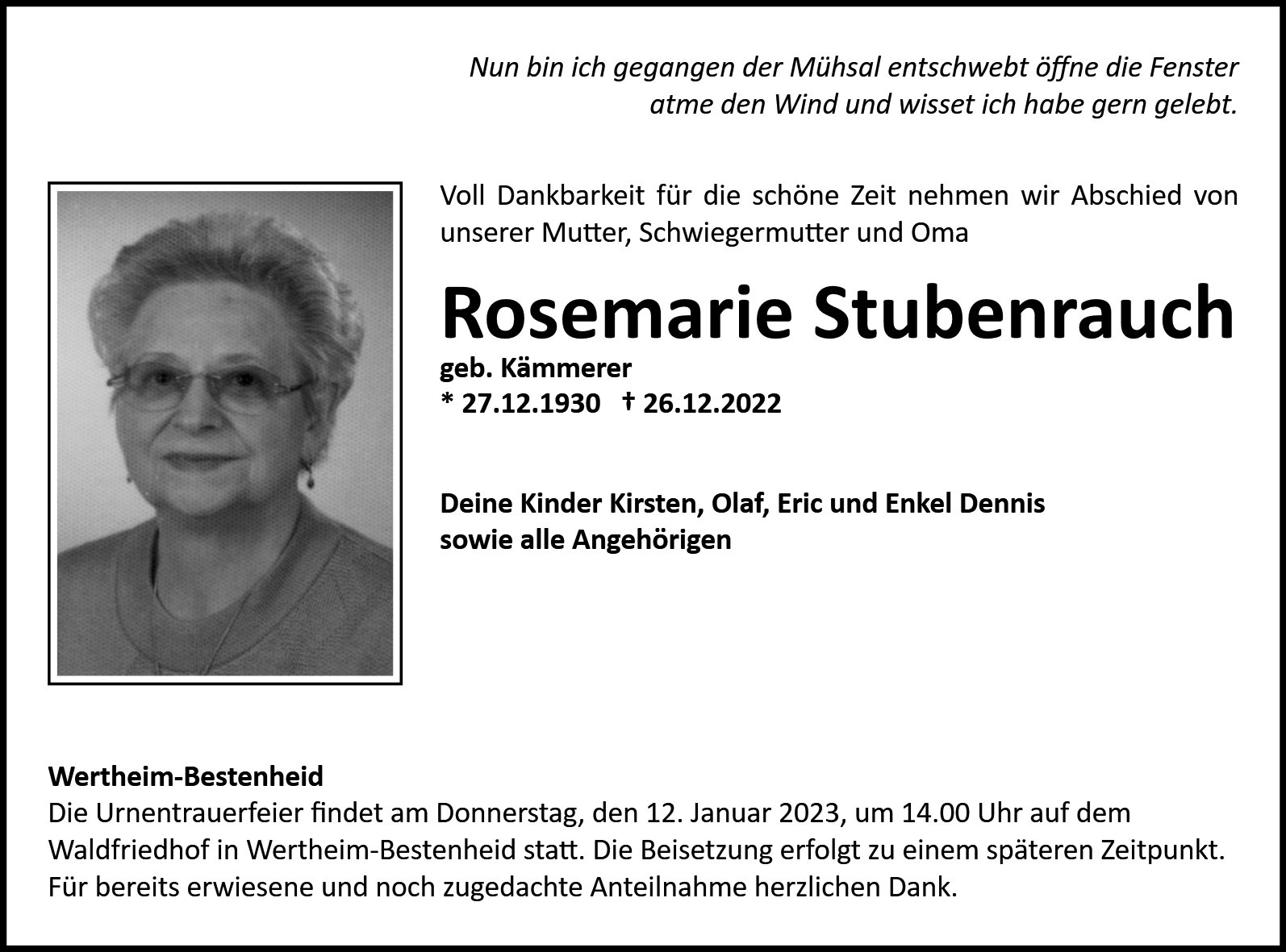 Rosemarie Stubenrauch