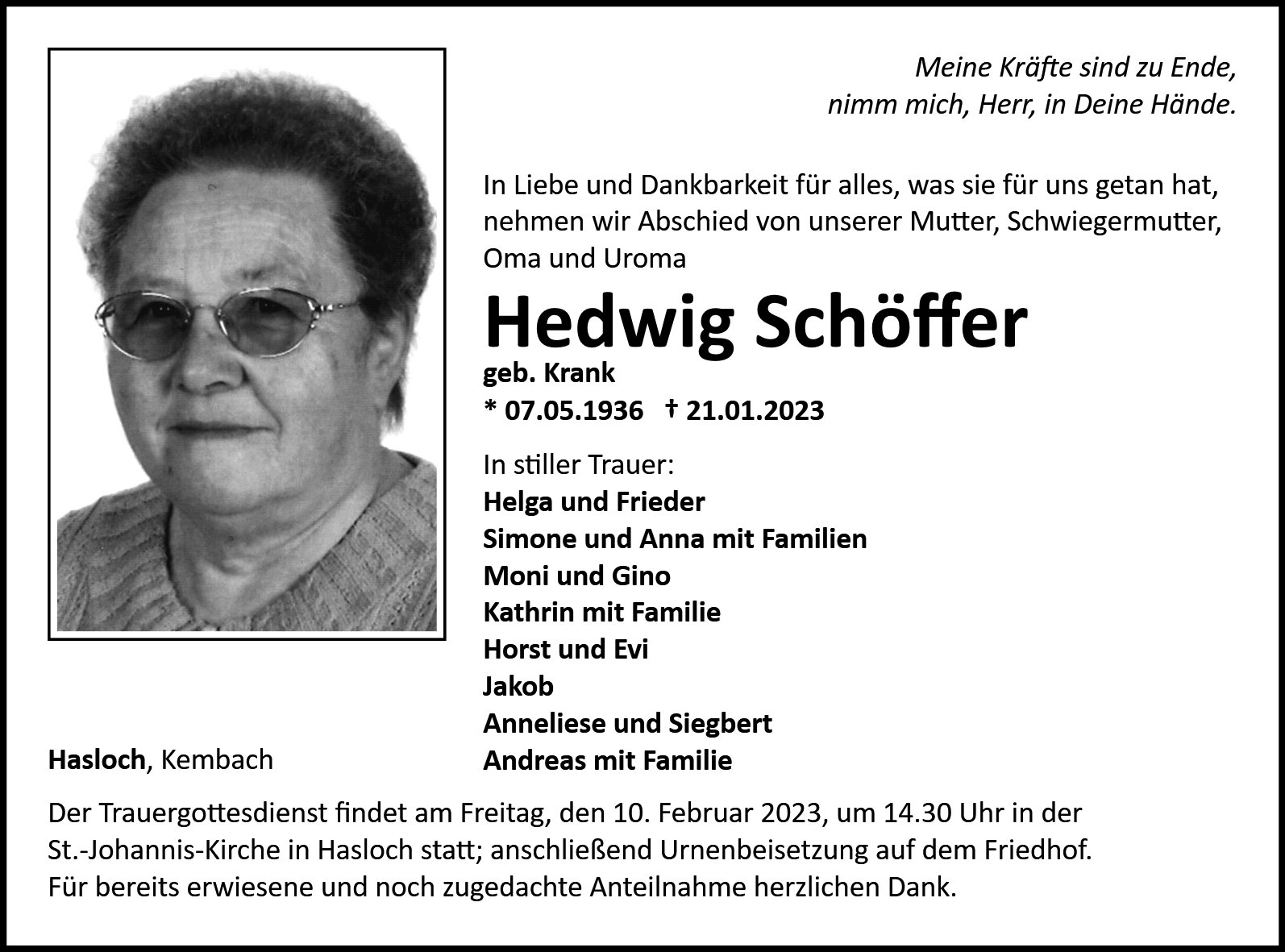 Hedwig Schöffer