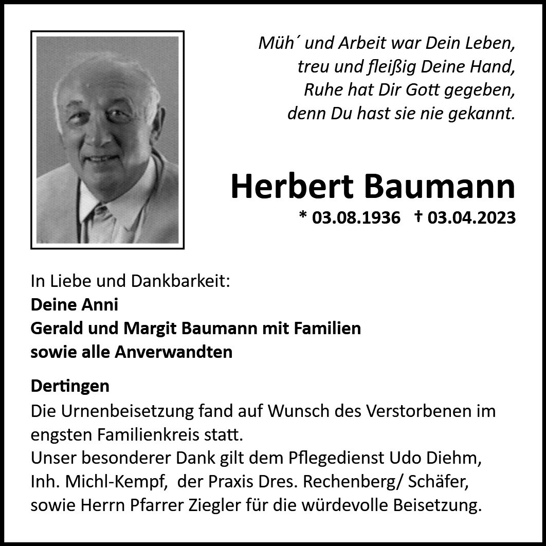 Herbert Baumann Dertingen