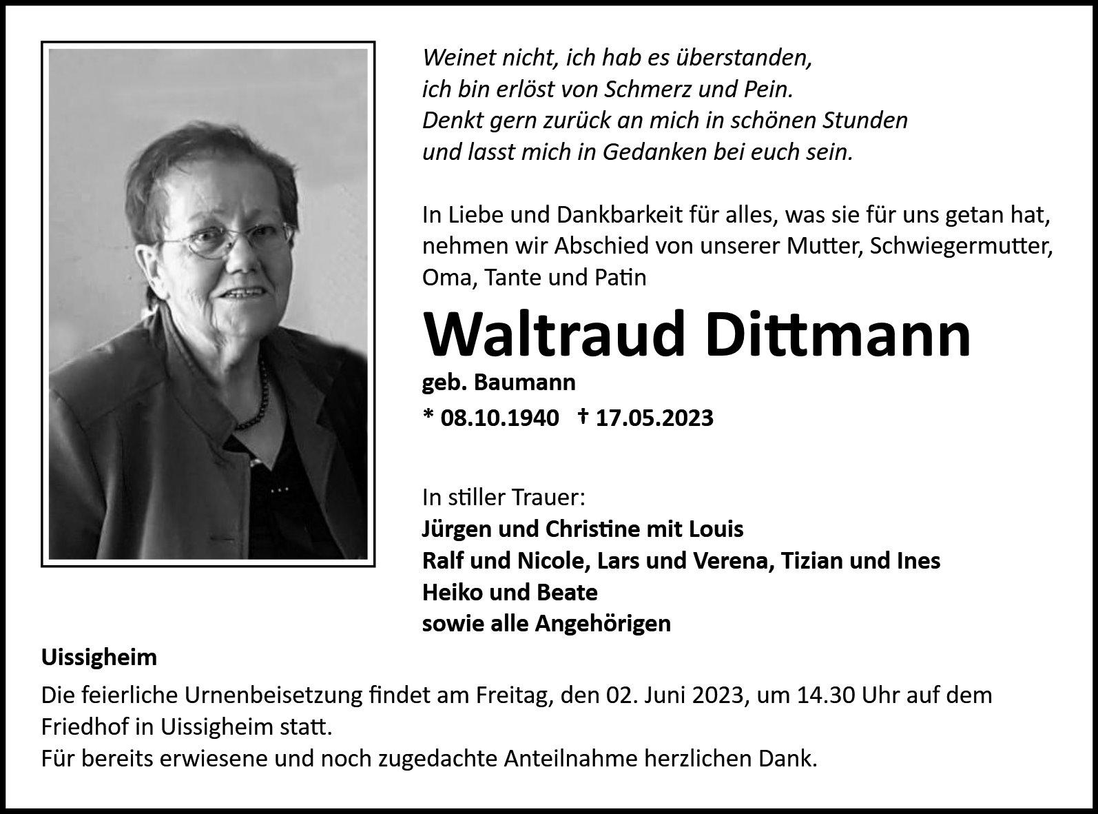 Waltraud Dittmann