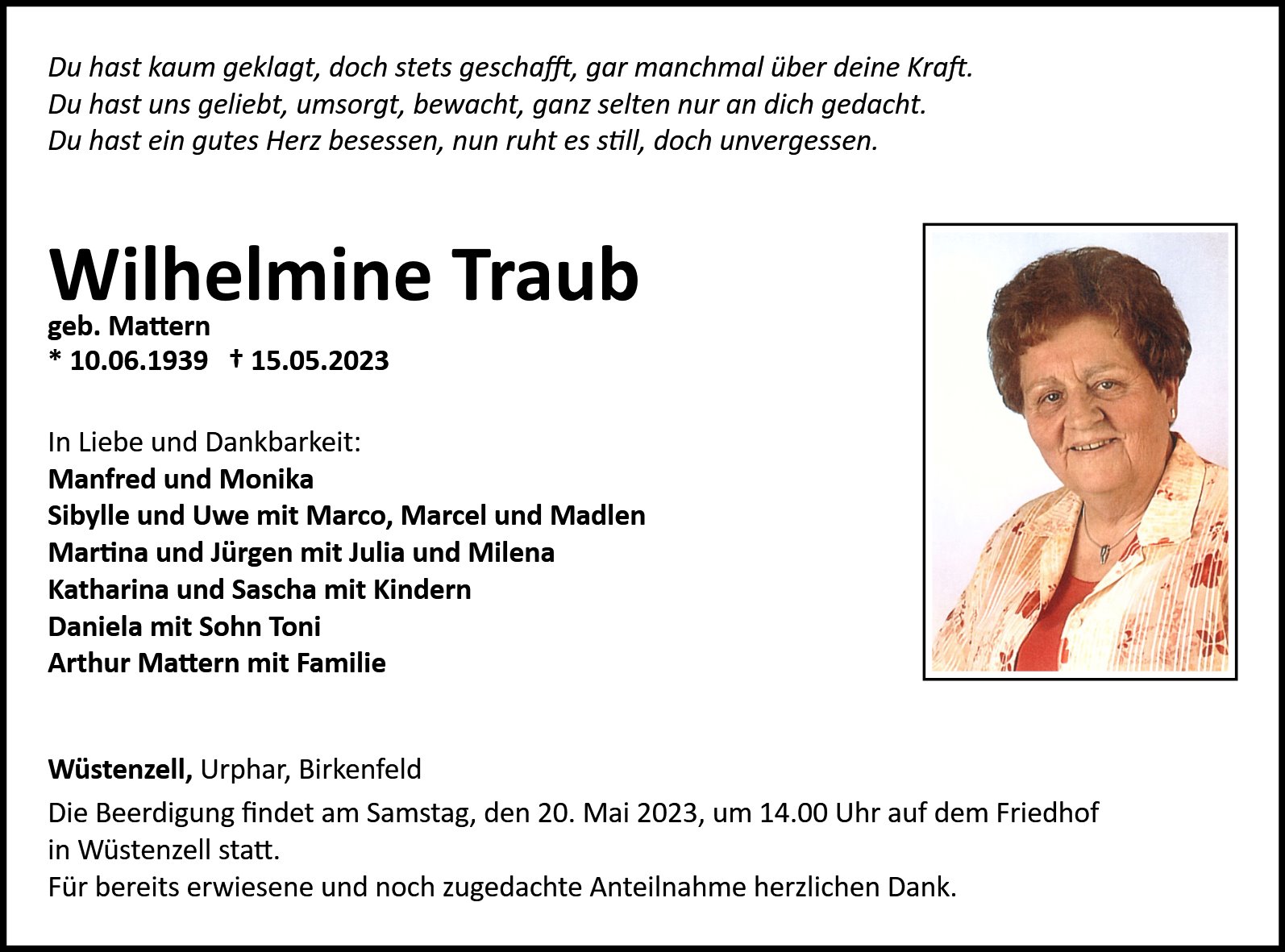 Wilhelmine Traub
