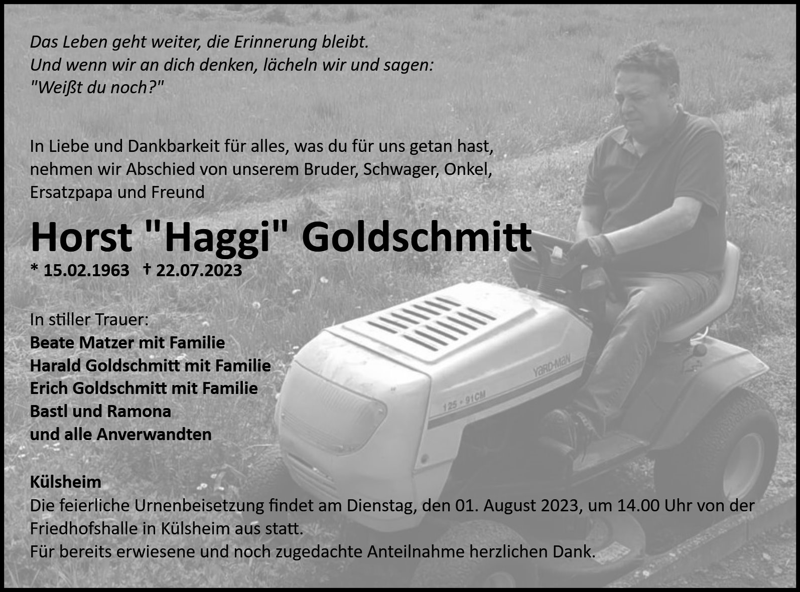Horst „Haggi“ Goldschmitt