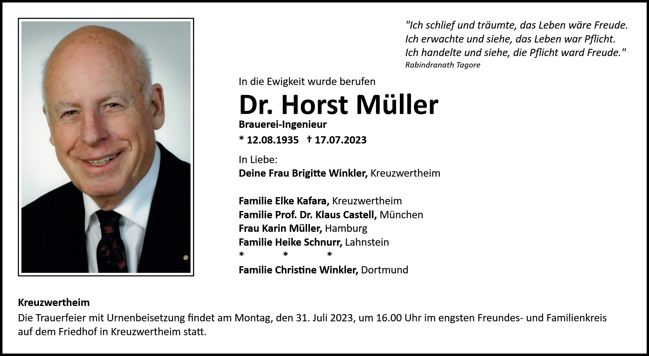 Dr. Horst Müller