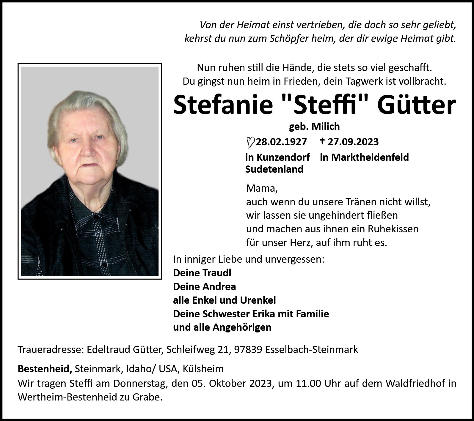 Stefanie „Steffi“ Gütter