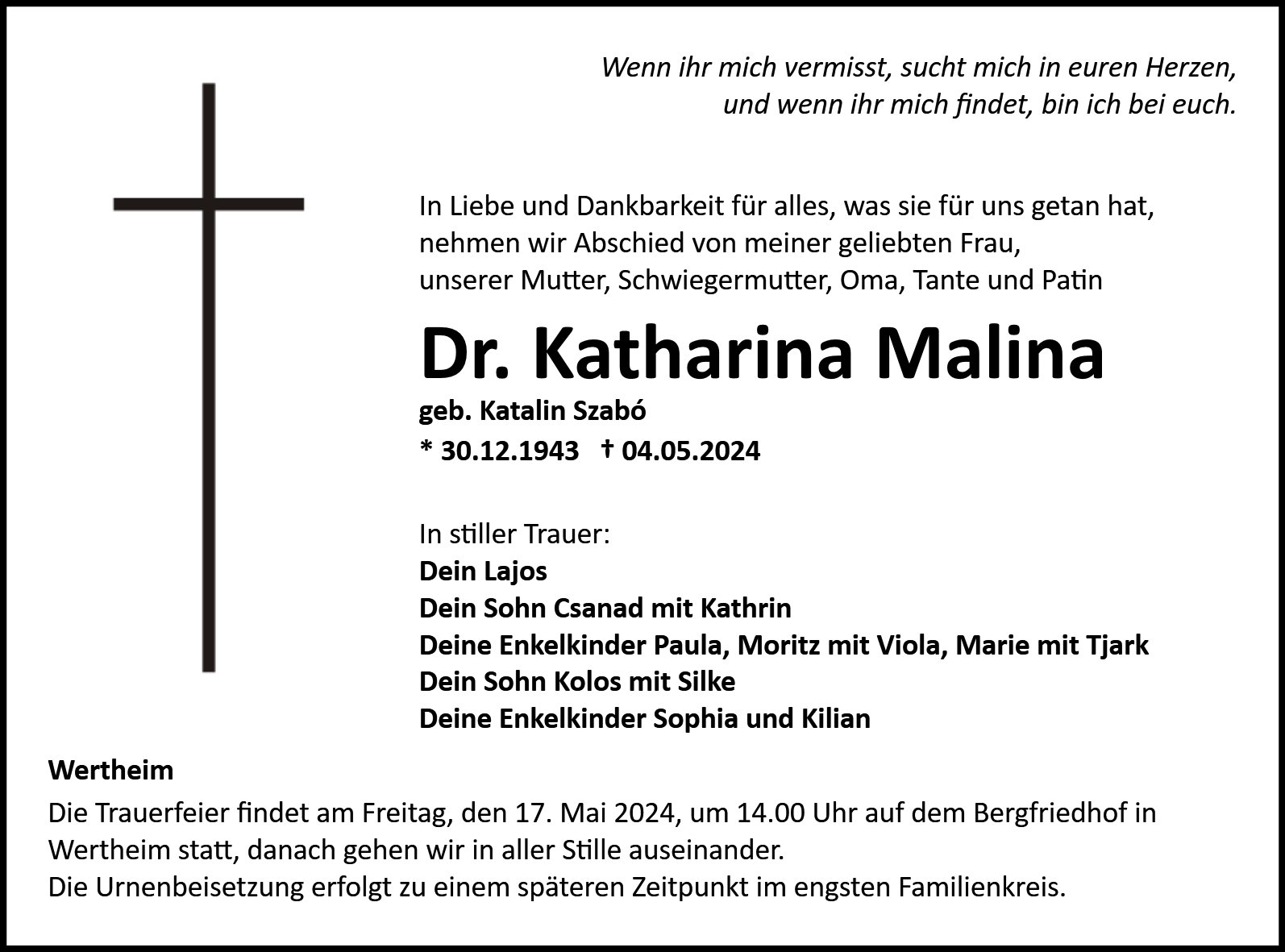 Dr. Katharina Malina