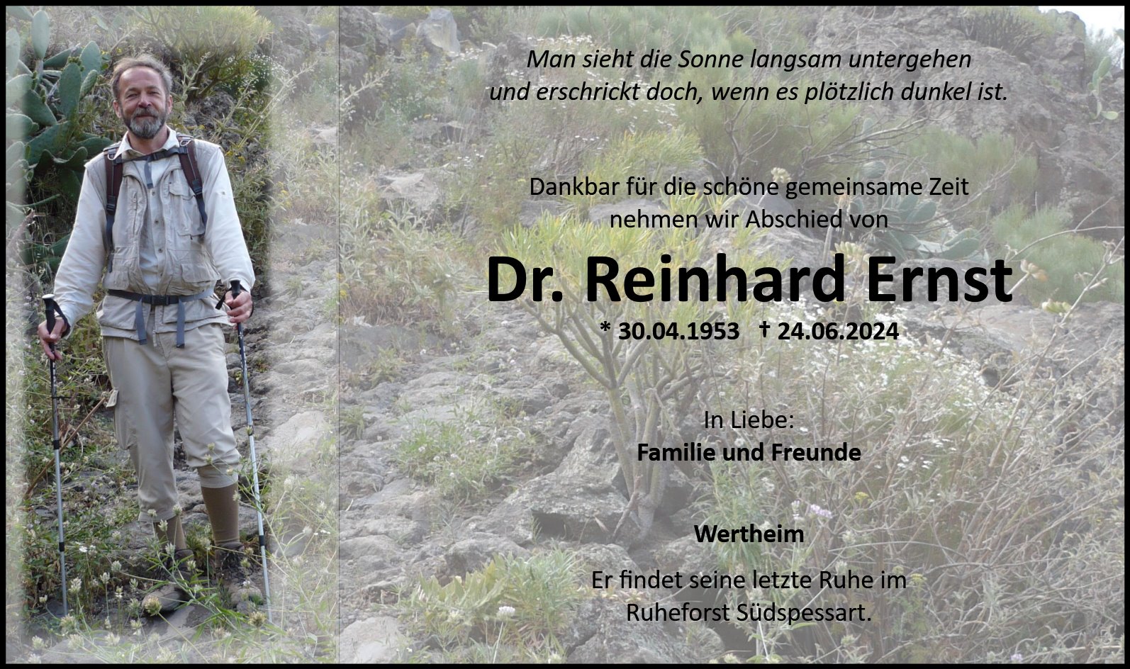 Dr. Reinhard Ernst