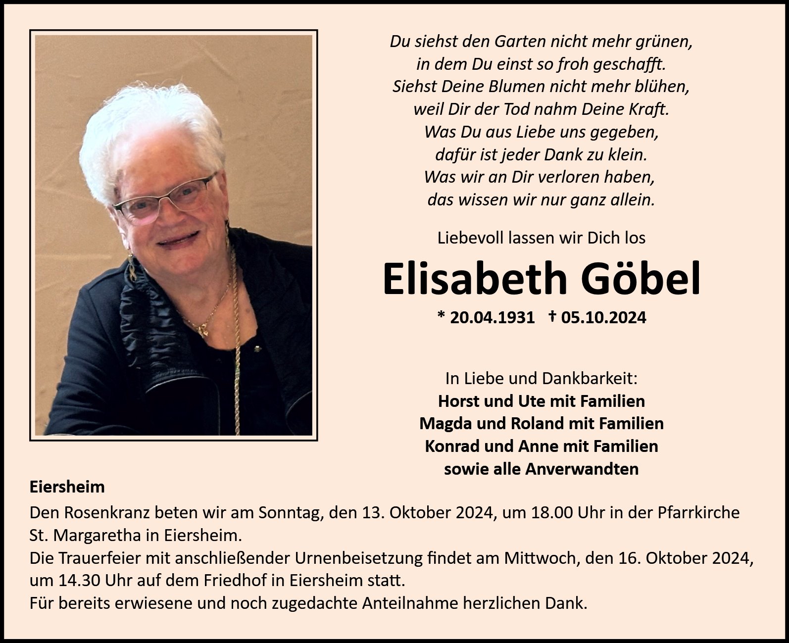 Elisabeth Göbel Eiersheim