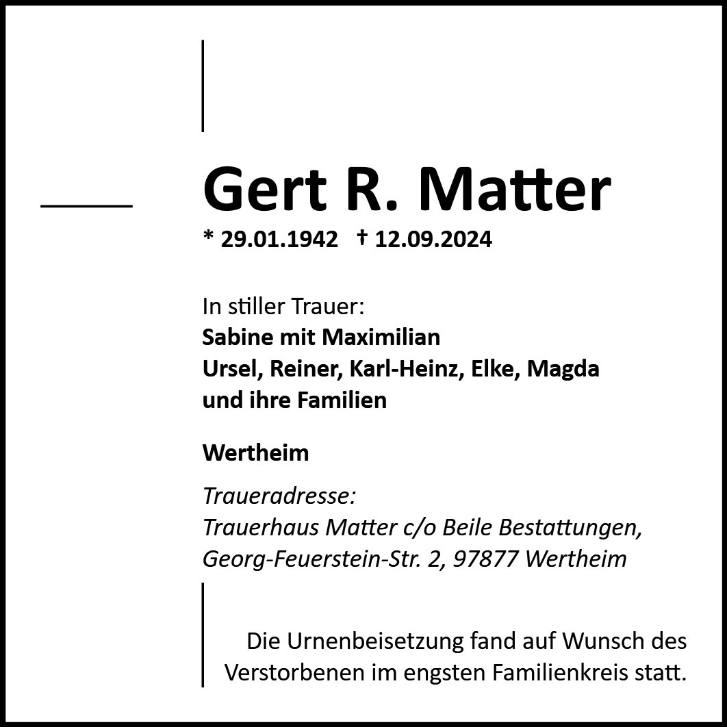 Gert Matter