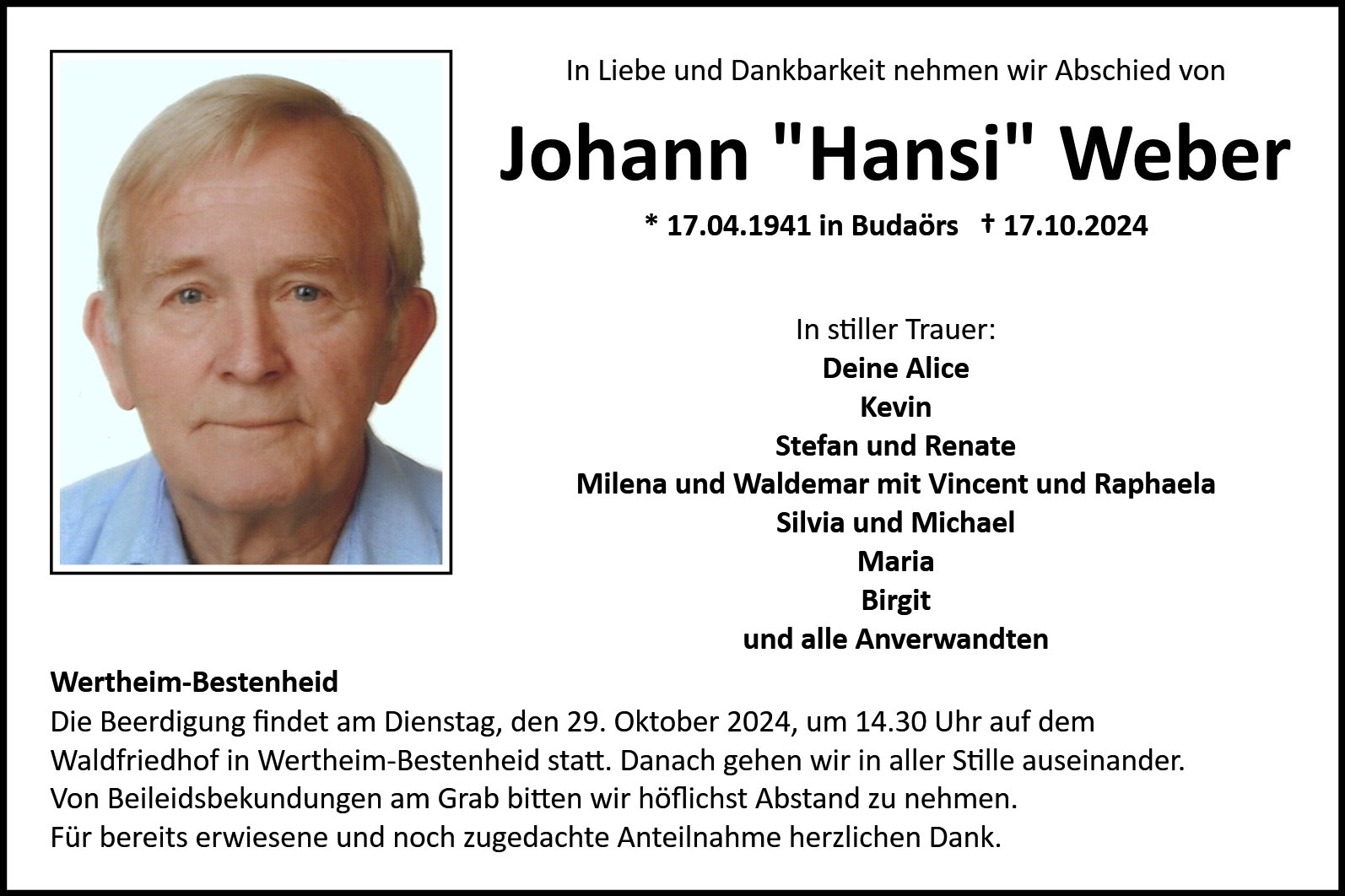 Johann „Hansi“ Weber