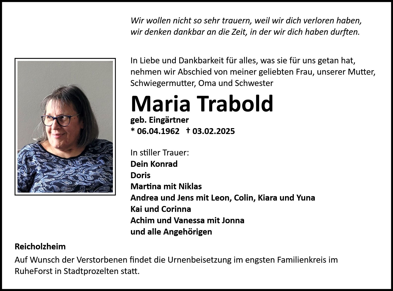 Maria Trabold